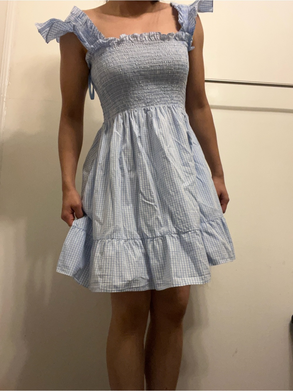 MY26 Hill House Elizabeth Nap Dress Stripe Hydrangea Gingham